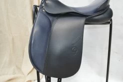Otto Schumacher Profi Comfort Dressage Saddle 18" M Black With Blue Seat Ex Display