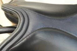 Otto Schumacher Profi Comfort Dressage Saddle 18" M Black With Blue Seat Ex Display -Equestrian Supplies Store otto schumacher profi comfort dressage saddle 18 m 121300131 n a 332994146