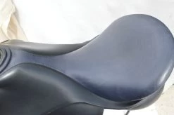 Otto Schumacher Profi Comfort Dressage Saddle 18" M Black With Blue Seat Ex Display -Equestrian Supplies Store otto schumacher profi comfort dressage saddle 18 m 121300131 n a 332994149