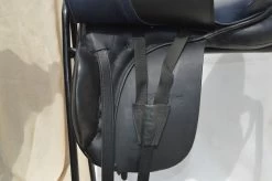 Otto Schumacher Profi Comfort Dressage Saddle 18" M Black With Blue Seat Ex Display -Equestrian Supplies Store otto schumacher profi comfort dressage saddle 18 m 121300131 n a 332994156