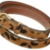 Pampeano Skinny Cowhide Leopard Belt