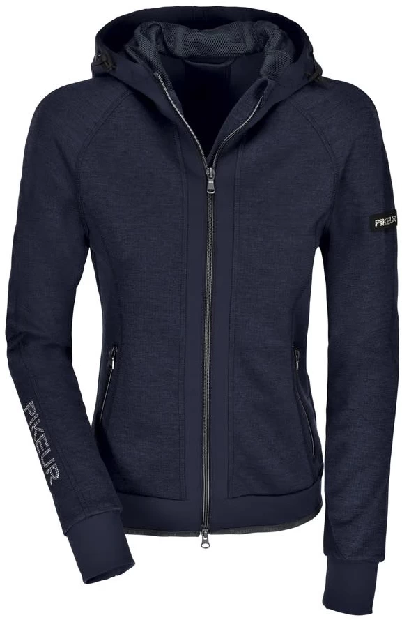 Pikeur Arizona Material Mix Womens Jacket Night Sky Blue 1 Pikeur Arizona Material Mix Womens Jacket Night Sky Blue