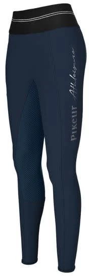 Pikeur Gia Grip Athleisure Softshell Winter Full Seat Womens Riding Tights Navy