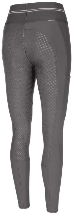 Pikeur Gia Grip Athleisure Softshell Winter Full Seat Womens Riding Tights Dark Shadow