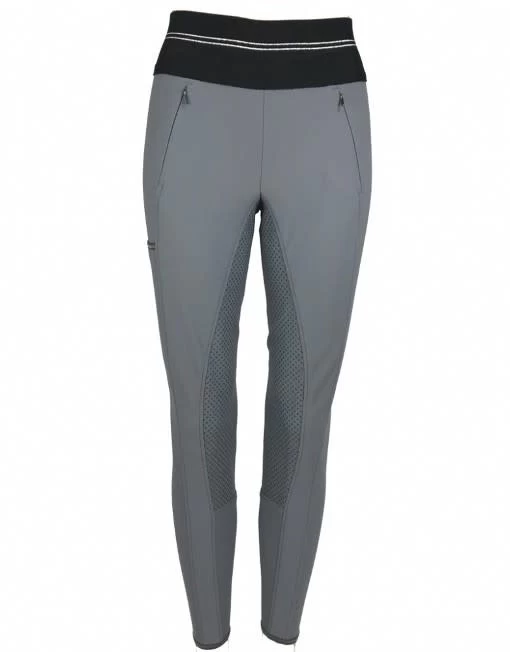 Pikeur Gia Grip Athleisure Softshell Winter Full Seat Womens Riding Tights Black 2 Pikeur Gia Grip Athleisure Softshell Winter Full Seat Womens Riding Tights Black - Image 2