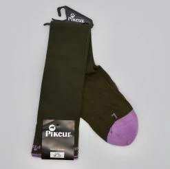 Pikeur Knee Length Socks Green/Pink