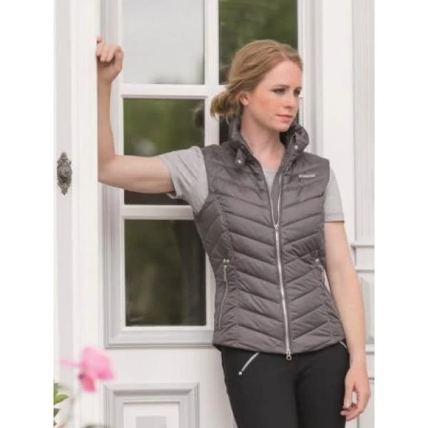 Pikeur Questa Premium Quilted Womens Gilet Violet Grey 2 Pikeur Questa Premium Quilted Womens Gilet Violet Grey - Image 2