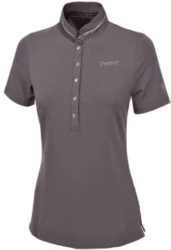 Pikeur Quirine Premium Womens Polo Shirt Violet Grey