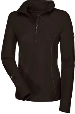 Pikeur Thia Premium Polartec Long Sleeve Womens Top Brown