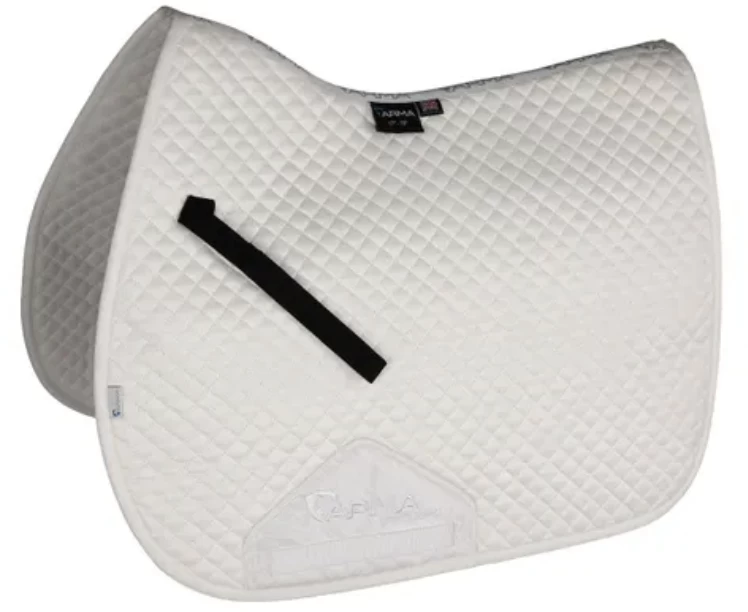 Shires Arma Suede Saddlecloth White