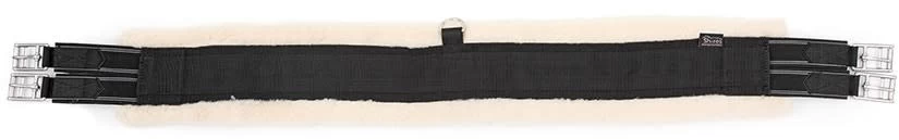 Shires Fleece Lined Girth Black 1 Shires Fleece Lined Girth Black