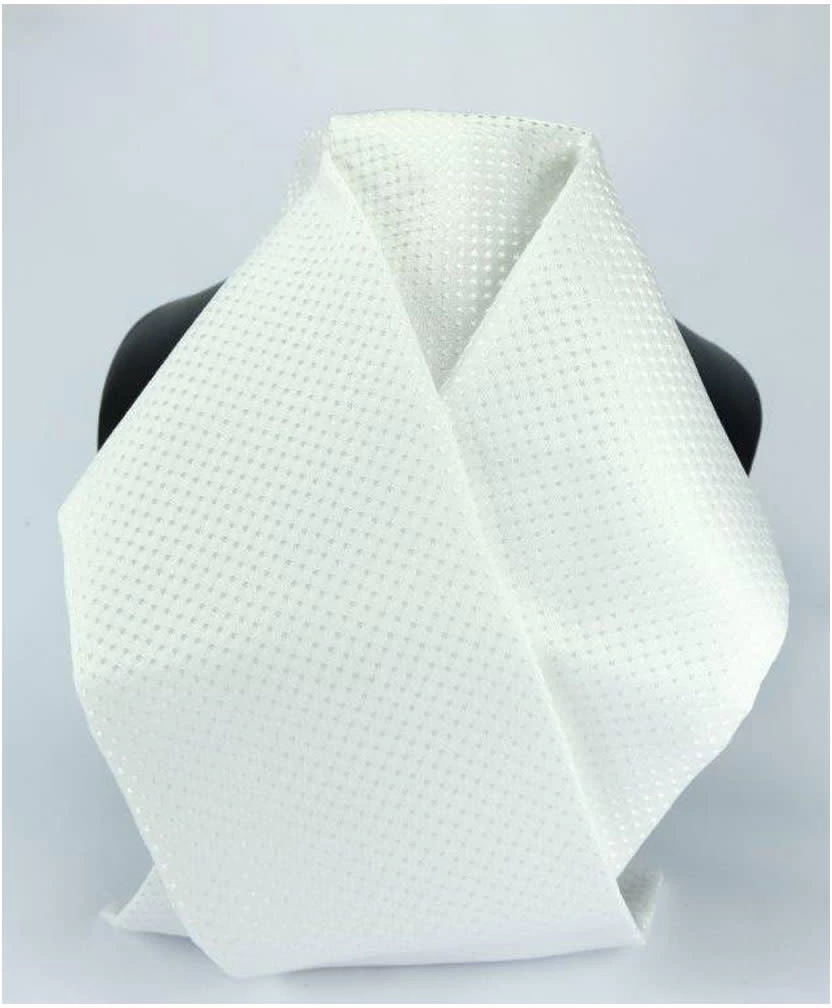 ShowQuest Tied Devizes Looped Neck Stock White 1 ShowQuest Tied Devizes Looped Neck Stock White