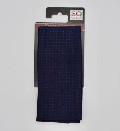 ShowQuest Untied Stock Pin Spot Navy/Red