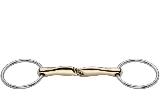 H S Sprenger Sprenger Novocontact Loose Ring Single Jointed Snaffle Sensogan/Stainless Steel 1 H S Sprenger Sprenger Novocontact Loose Ring Single Jointed Snaffle Sensogan/Stainless Steel