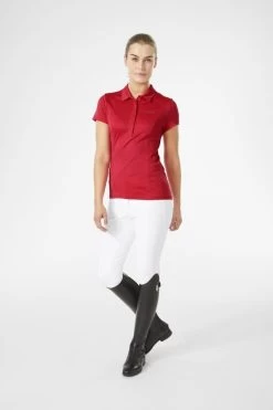 Stierna Halo Short Sleeve Polo Shirt Red