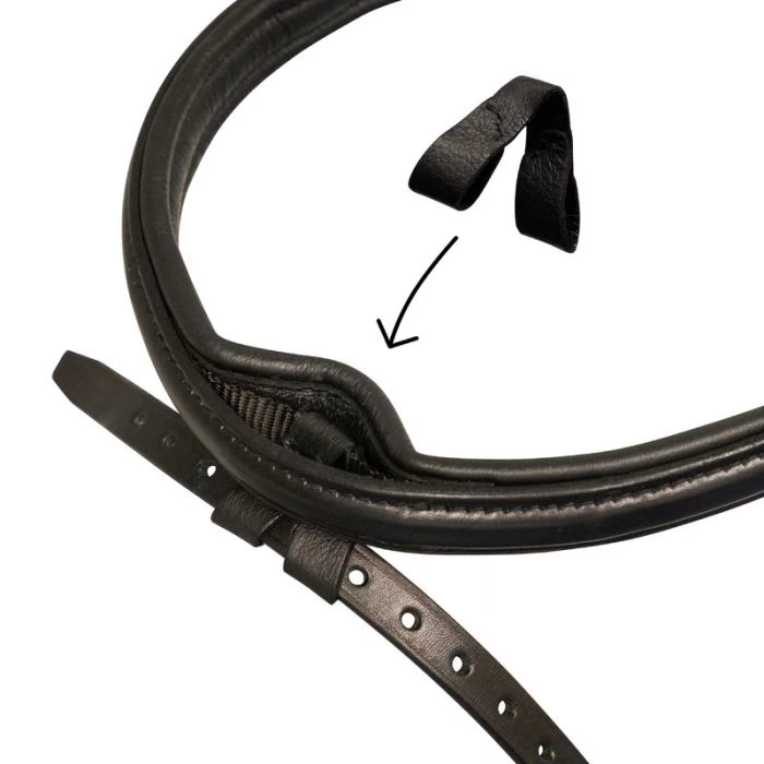 Stubben Snaffle Bridle 2500 Freedom Combined Noseband Ebony/Ebony 2 Stubben Snaffle Bridle 2500 Freedom Combined Noseband Ebony/Ebony - Image 2