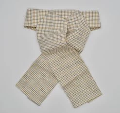 Tied Stock Small Check Cream/Blue/Brown