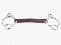 Trust Leather 2.5 Ring Straight Bar Bit