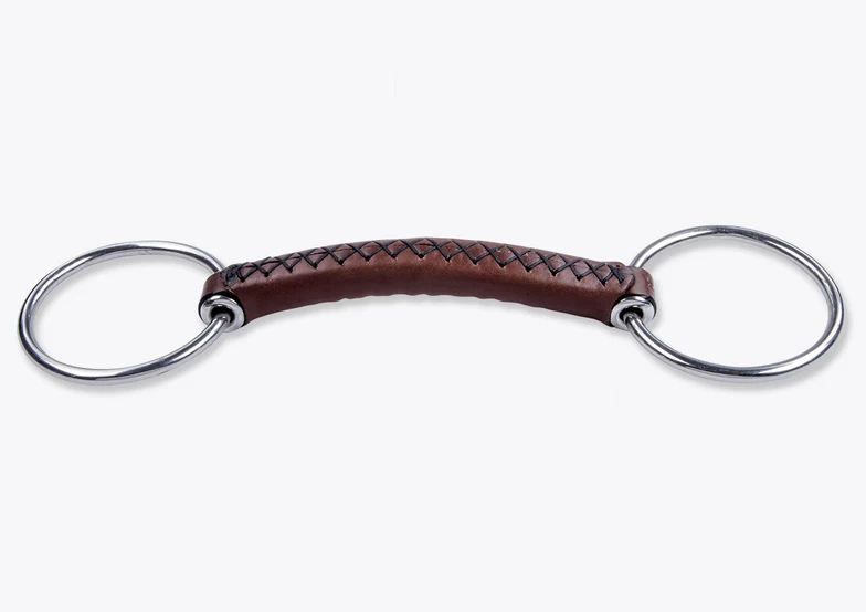 Trust Loose Ring Leather Straight Bar Snaffle Bit 1 Trust Loose Ring Leather Straight Bar Snaffle Bit