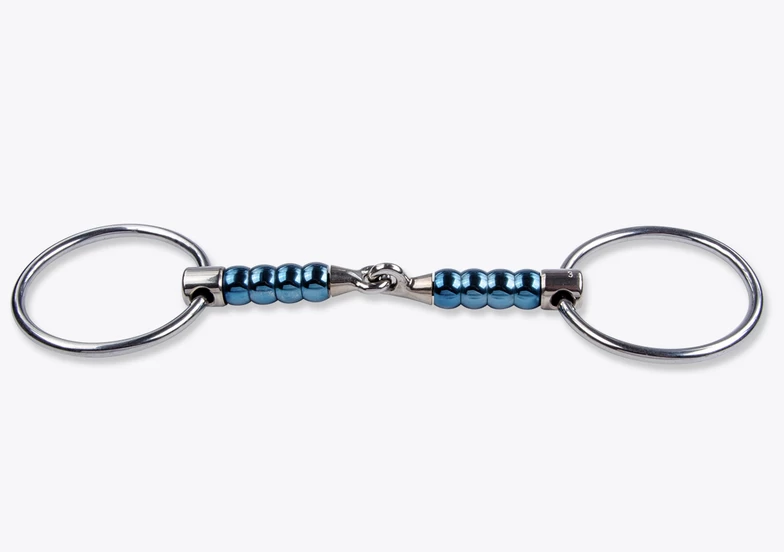 Trust Sweet Iron Loose Ring Cherry Roller Snaffle Bit 1 Trust Sweet Iron Loose Ring Cherry Roller Snaffle Bit